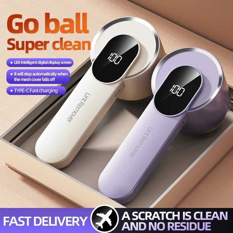 Levapelucchi per abbigliamento Tagliacapelli Fuz Pellet Vestiti Maglione Tessuto Rasoio con LED Digitale Elettrico Fluff Lint Remo