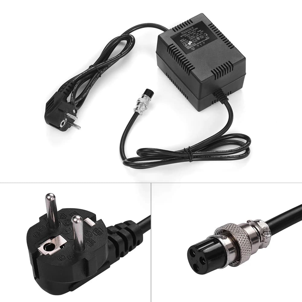 Adattatore CA per mixer console di missaggio ad alta potenza 17V 1600mA 60W Connettore a 3 pin Ingresso 220V Spina UE per Yamaha MG16/6FX/MG