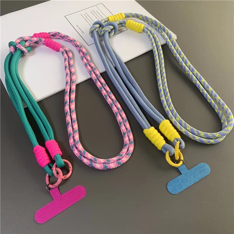 3 in 1 120 cm cell phone strap rope for hanging cord for neck strap wrist strap for phone removable rope for hanging water cup