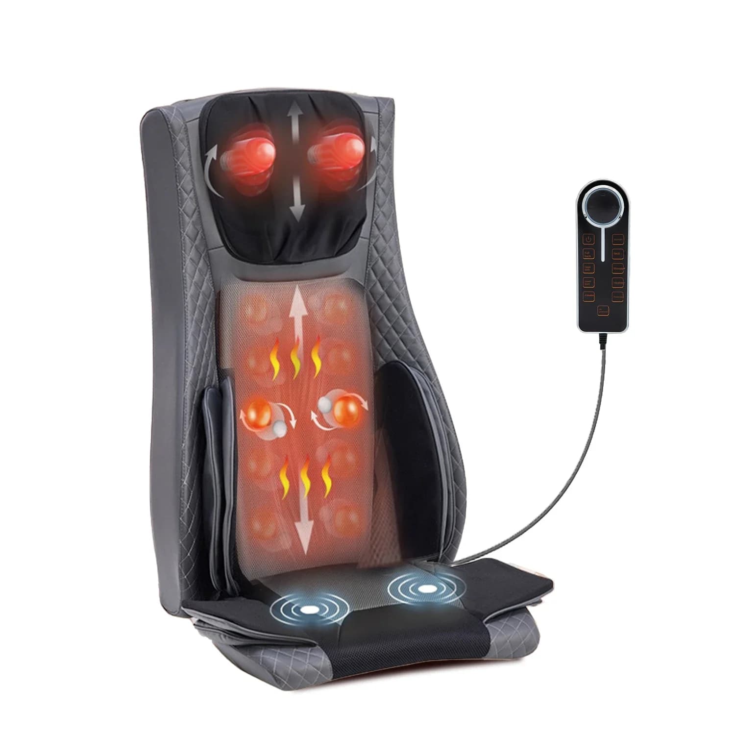 Massage Chair cushion Electric heating Vibration Cervical neck Back cushion Lumbar mattress massage for car