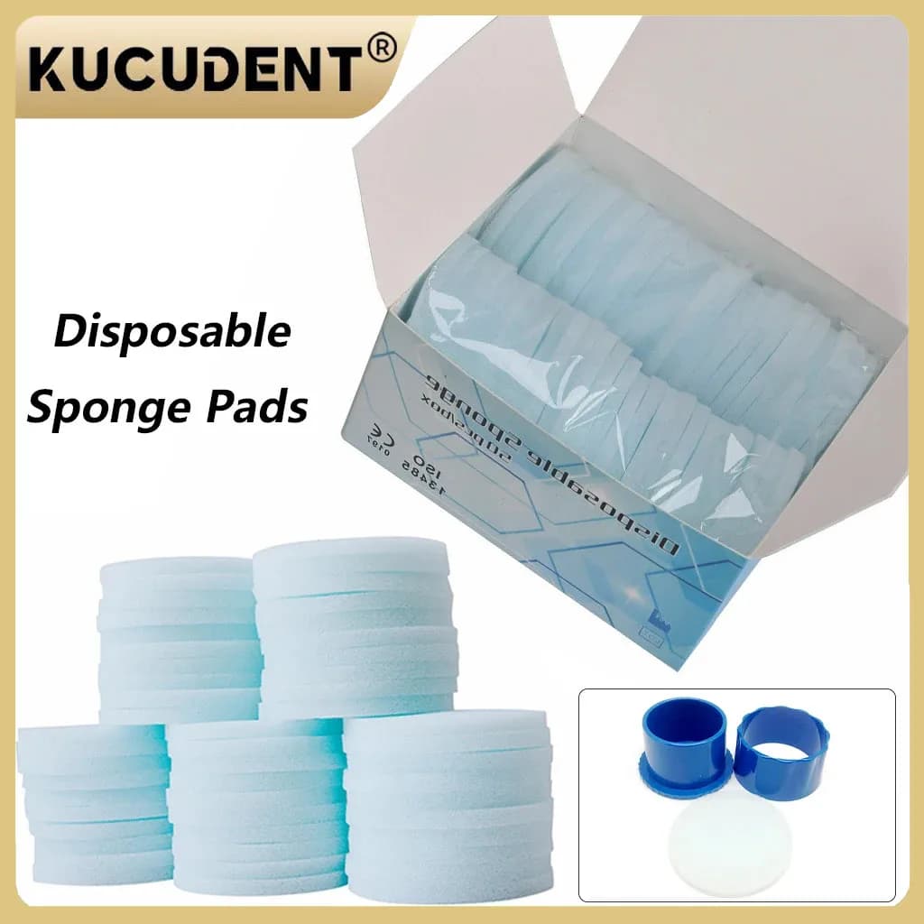50 pcs/box Dentale Pulito Spugna Usa And Drop Endo Lime Support Clean Spare Parts Foam Soft Tooth Whitening Hygiene Oral Dentist Material