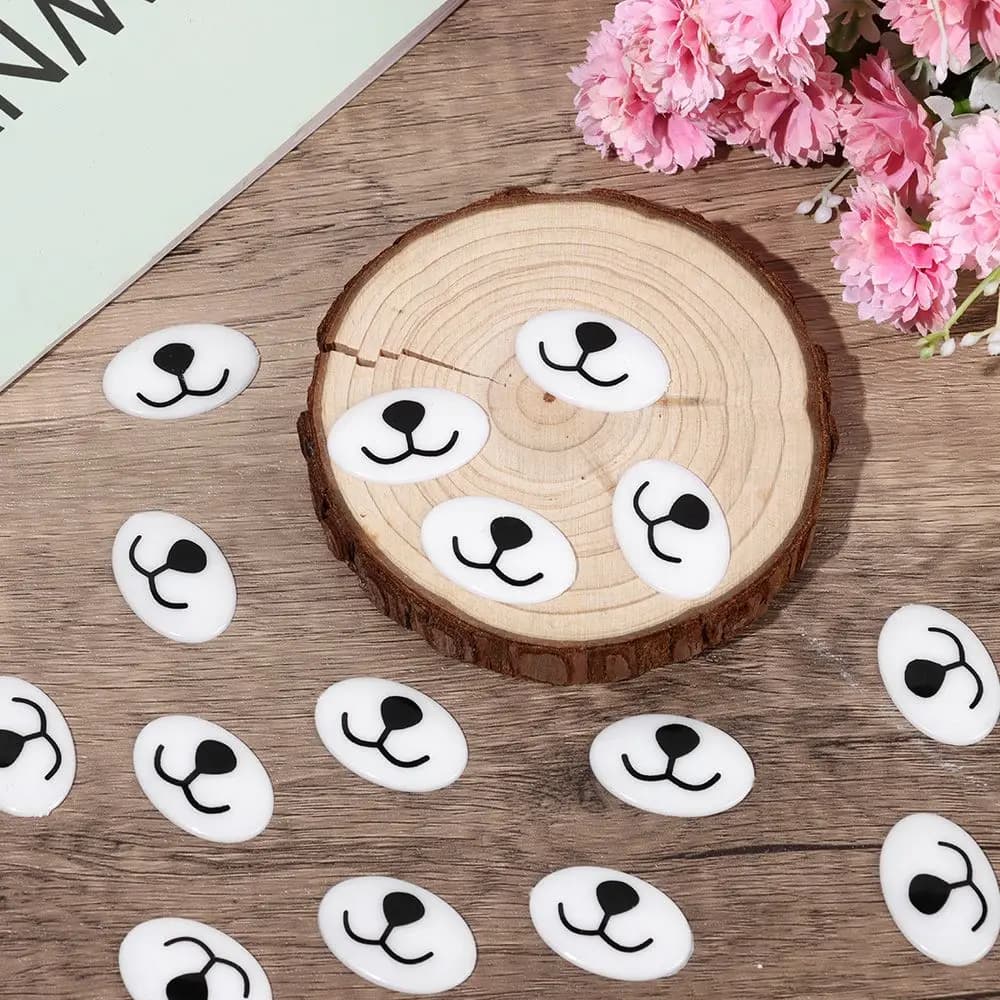 10/20pcs Kawaii Doll Eyes Cartoon Safety Eyes naso DIY Cute Bear Mouth peluche fai da te cane animale burattino naso bambola accessori