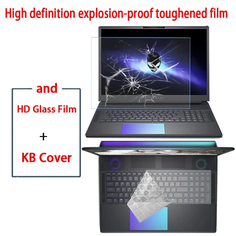 Per Dell Alienware 18 Area-51 Pellicola per tastiera Gaming Laptop Pellicola protettiva per pellicola temperata ad alta definizione a prova di luce blu da 18 pollici