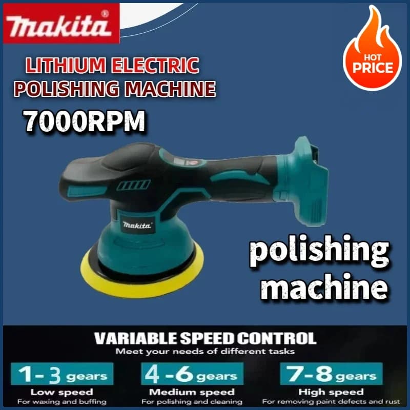 Makita 8 marce ceretta elettrica riparazione lucidatrice cordless auto lucidatrice senza fili