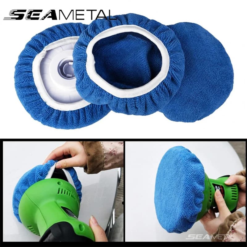 SEAMETAL disco per lucidatura in microfibra da 5 a 10 pollici ceretta per auto lucidatura lucidatura per la cura della vernice tamponi per lucidatura accessori per il lavaggio dell'auto