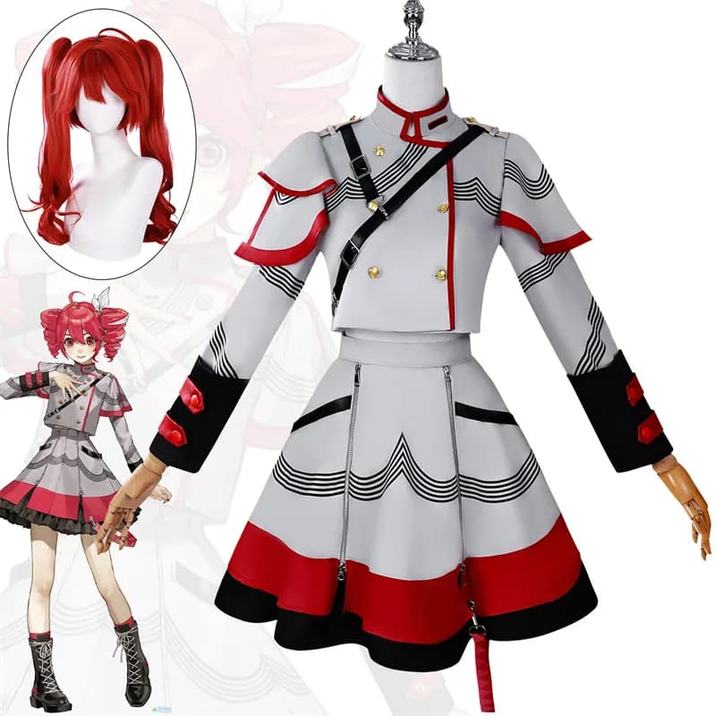 Kasane Teto Cosplay Costume Adult Carnival Uniform Anime Costumes for Halloween parties Game for women in mask