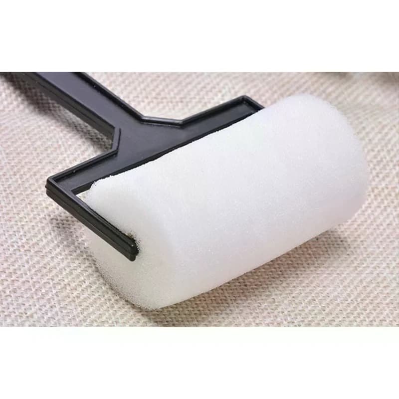 3 white sponge brushes, paint foam brushes, drawing and handicraft tools for children