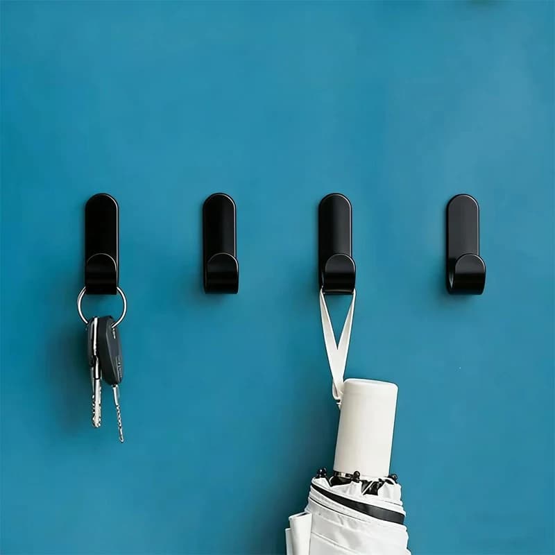 Strong waterproof adhesive sticker with self-adhesive J hook, bathroom towel, kitchen key