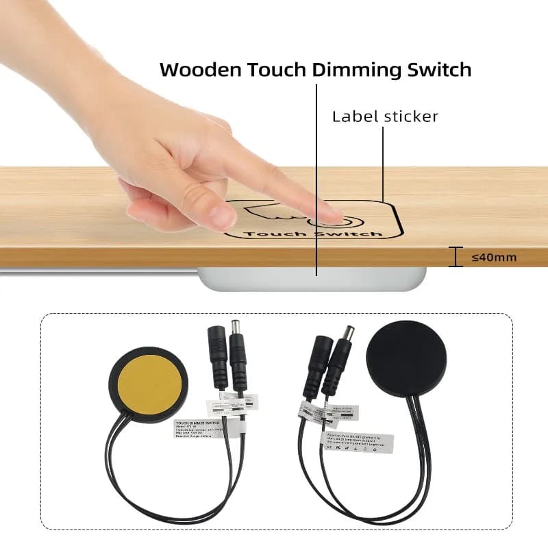 LED Lighting Switch Locks, DC12V 24V 5A 60W Pencil Sensor for Wood Panels