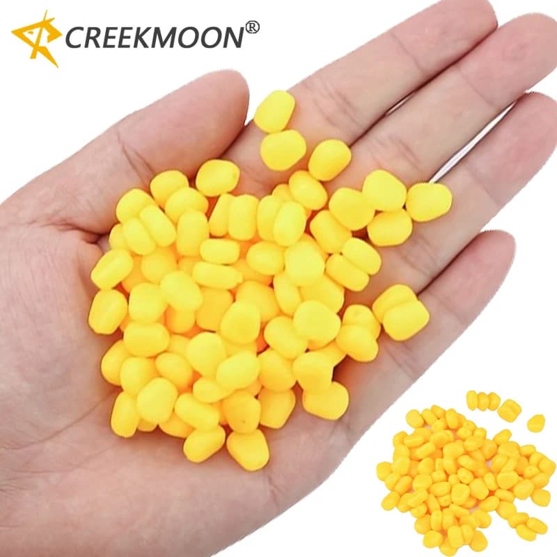 200 pz Profumato Esche Da Pesca Alla Carpa Galleggiante Pop Up Odore di Mais Silicone Artificiale Calli Morbidi Esche per Feeder Rig Lago Stagno Pesce