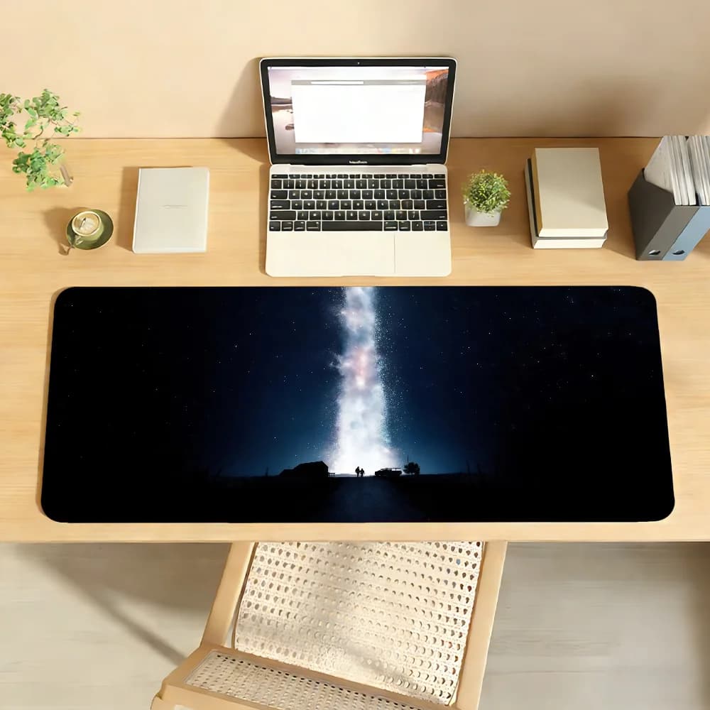 Tappetino per mouse Movie Interstellar, tappetino da scrivania antiscivolo, accessori per PC e laptop, tastiera da ufficio in gomma, decorazione per giocatori