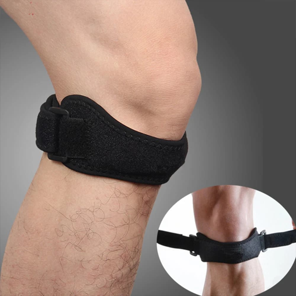 1 pcs adjustable rotula rotula knee tensioners protection strap knee brace running sport cycling gym knee support