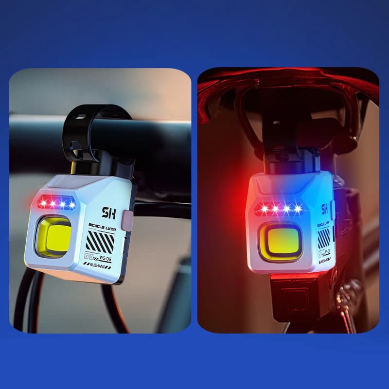 Nuovo Faro Anteriore per Bicicletta con Linea di Taglio Luminosa, Luce Anteriore da Manubrio, Torcia da Strada, Accessori per Ciclismo