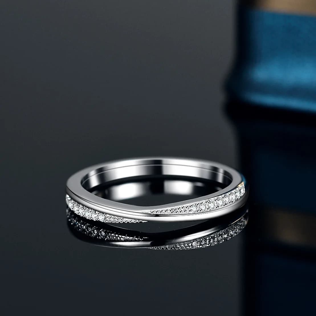 18K gold ring moissanite cross fashion woman volleyball ring jewelry PT950 platinum jewelry