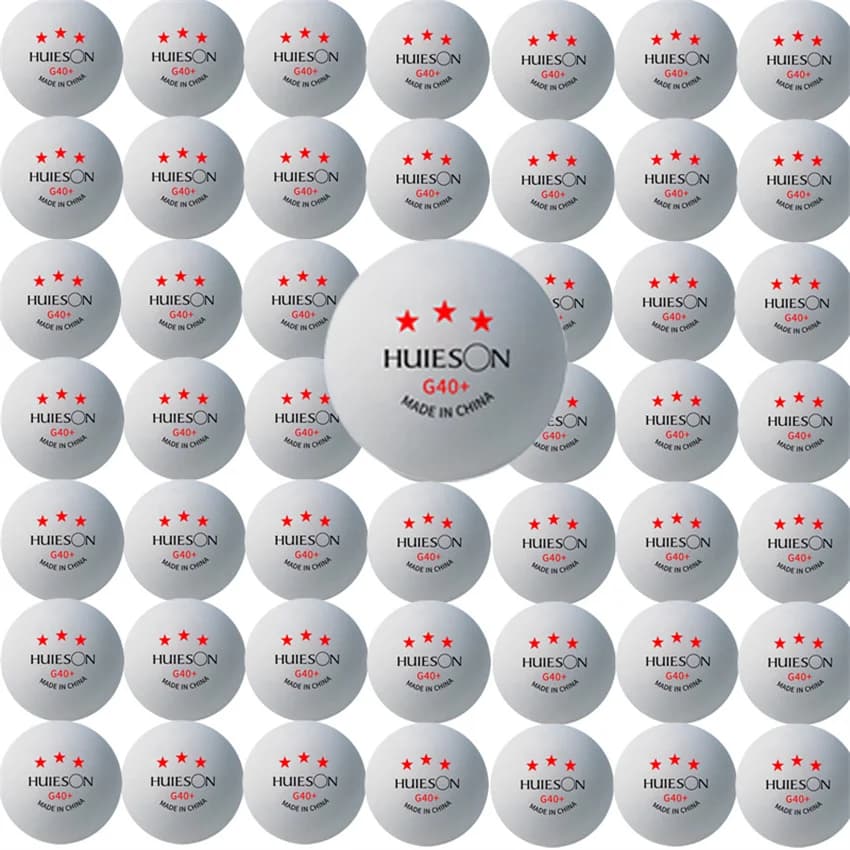 Nuovo Huieson 3 Star 20 ~ 100 PCS ABS 40+ Materiale Palline da ping pong professionali TTF Palline da ping pong per competizione