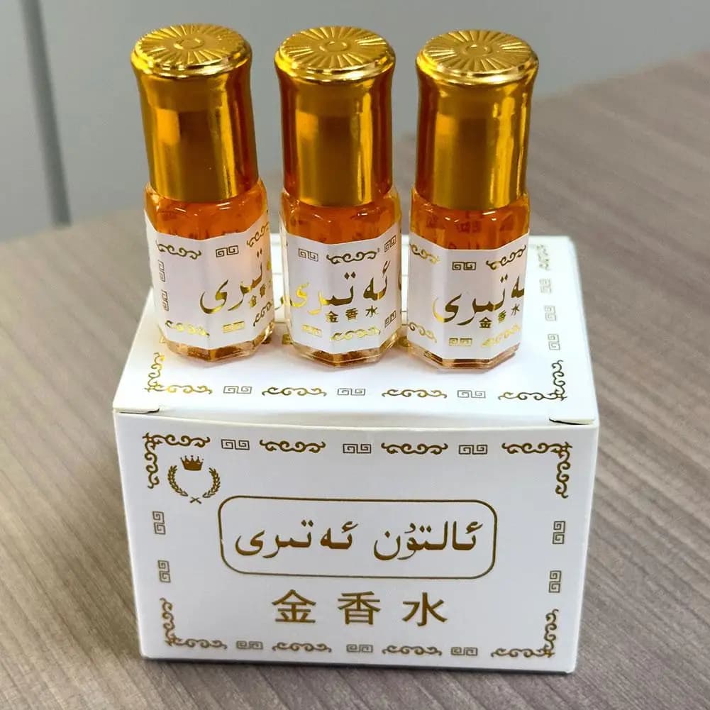 1/3/5 pz. 3ml Profumo Mini Portatile Golden Ball Fragranza Lattiginosa Floreale Araba Medio Orientale Lunga Durata Esotica Eau De Toilette