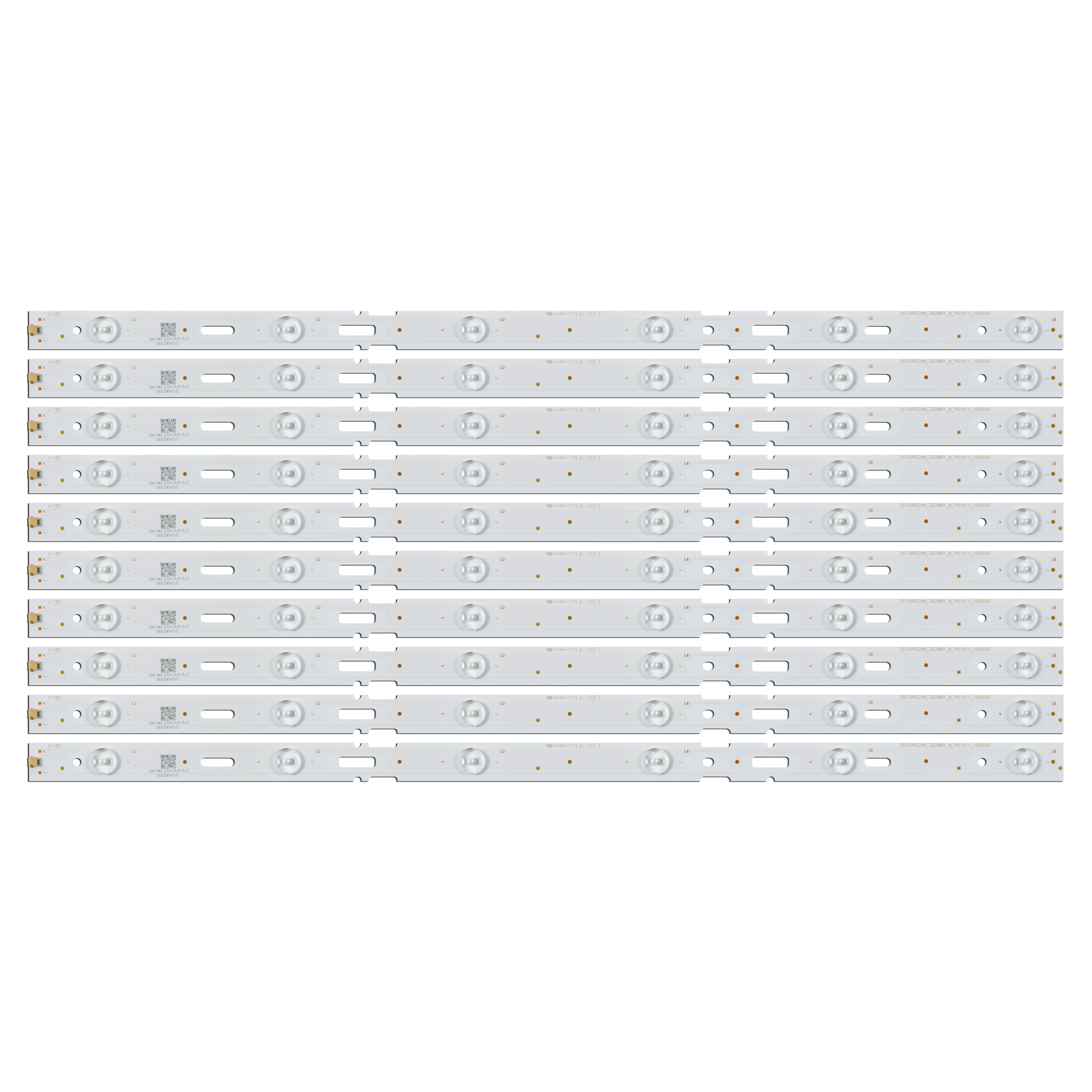 Kit/10 pieces LED Strip TV for A48-LB-6436 B48-LW-5433 759551878700 48VLE5520 48VLE555 48VLE685 48VLE565 BG 48VLE4520 48VLE4421 BF