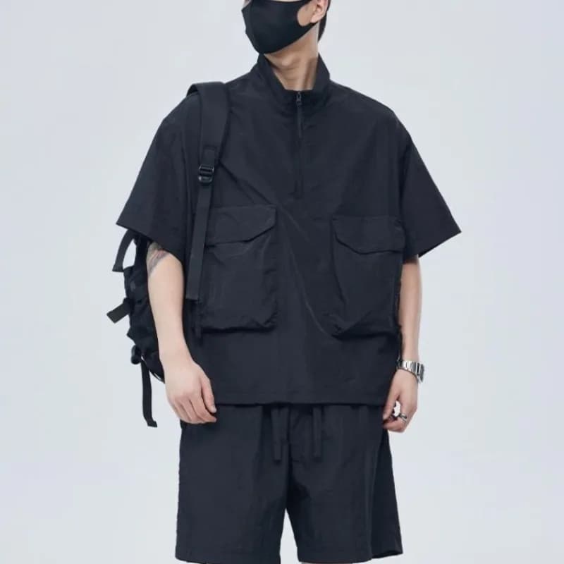 Complete Sports Summer Men's Casual Plus Size Up to 300 Jin, Complete Two American Cool Pieces for Boys