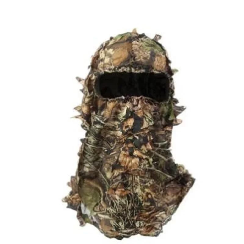 Ghillie Camouflage Leafy Hat Full Face 3D Copricapo Turkey Camo Hunter Hunting Accessories