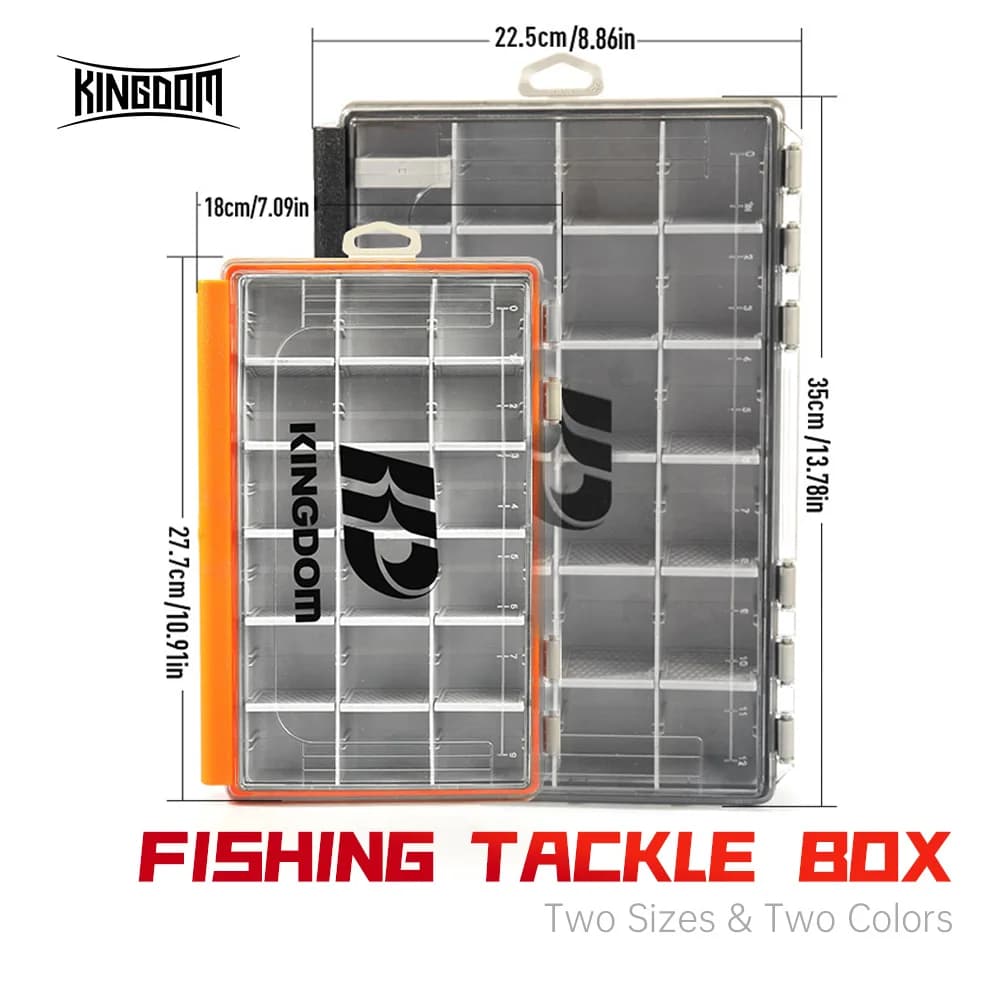 Kingdom Fishing Tackle Box Organizer for trays for 2-dimensional multifunction equipment with removable partitions Box for storing fishing baits