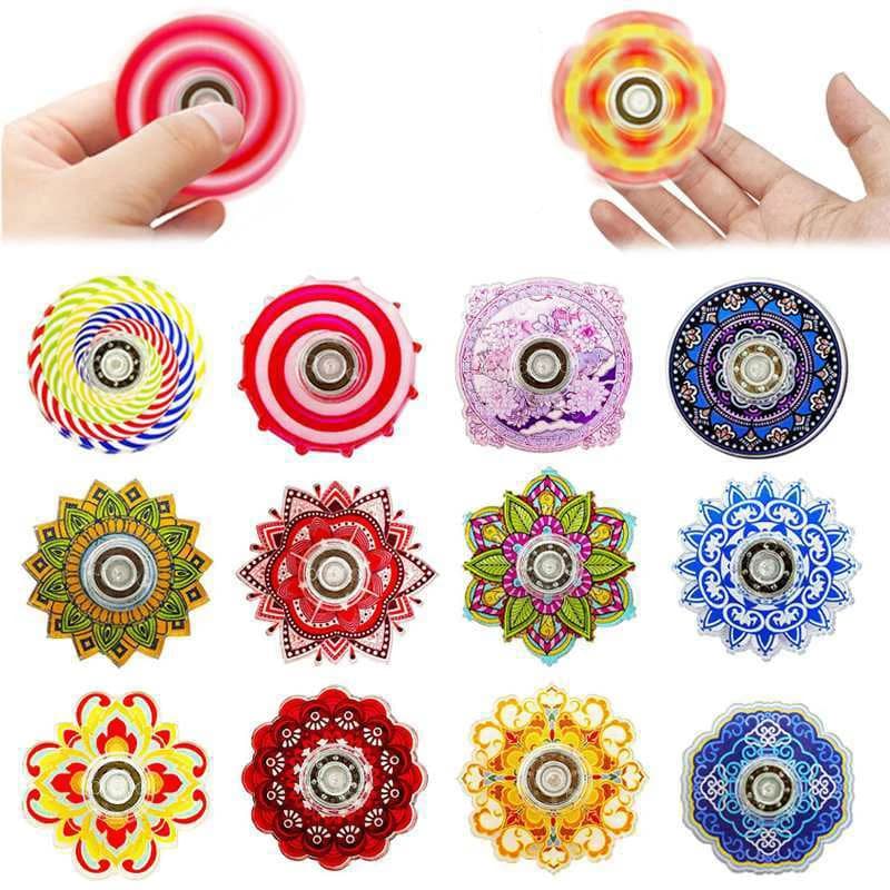 10PCS Piccoli Fidget Spinner Bulk Varietà Omaggi di compleanno per i bambini Divertenti Bomboniere Regali Ansia ADHD Giocattoli antistress