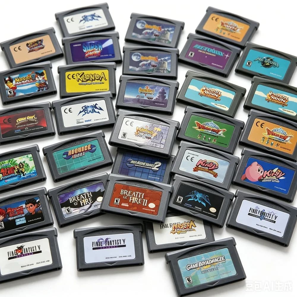 GBA Video Game Cartridge 32 Bit Games Card Turbo Revival Summon Night Klonoa Advance Wars Shining Soul Metal Slug Breath Fire II