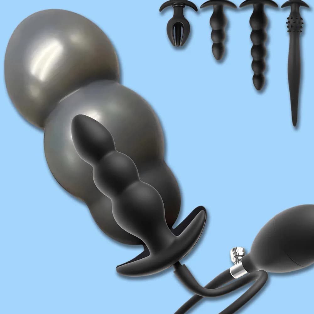 Expands Inflatable Anal Plug Buttplug Huge Anus Dilators Stimulating Sex Toys For Women Men Adult Masturbator Prostate Massage