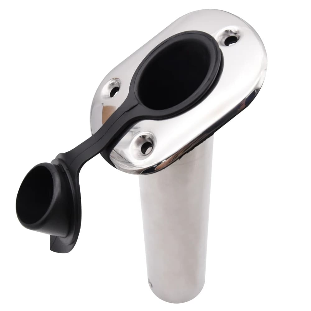 1X 15 / 30 / 90 gradi in acciaio inossidabile montaggio a incasso porta canna da pesca supporti per canna da barca per accessori per yacht per barche marine