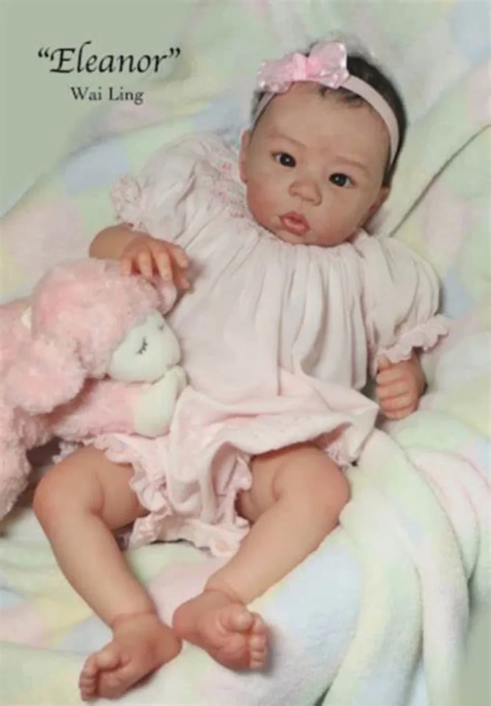 Kit bambola rinata da 20 pollici Eleanor Anne incompiuto non verniciato parti di bambola vuota fai da te con corpo e occhi kit muñeca reborn Drop Shopping