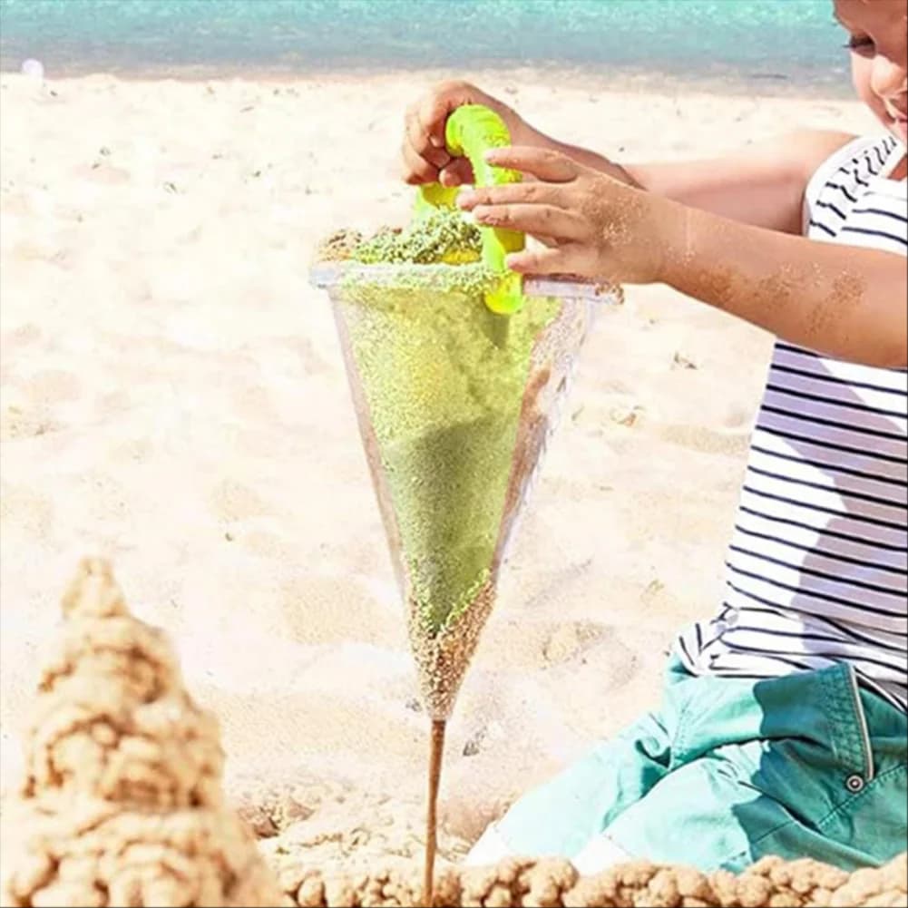 1PC giocattoli da spiaggia imbuto a forma di plastica imbuto da esterno giocattoli per bambini irrigazione all'aperto stoccaggio strumenti di scavo di sabbia giocattolo di sabbia
