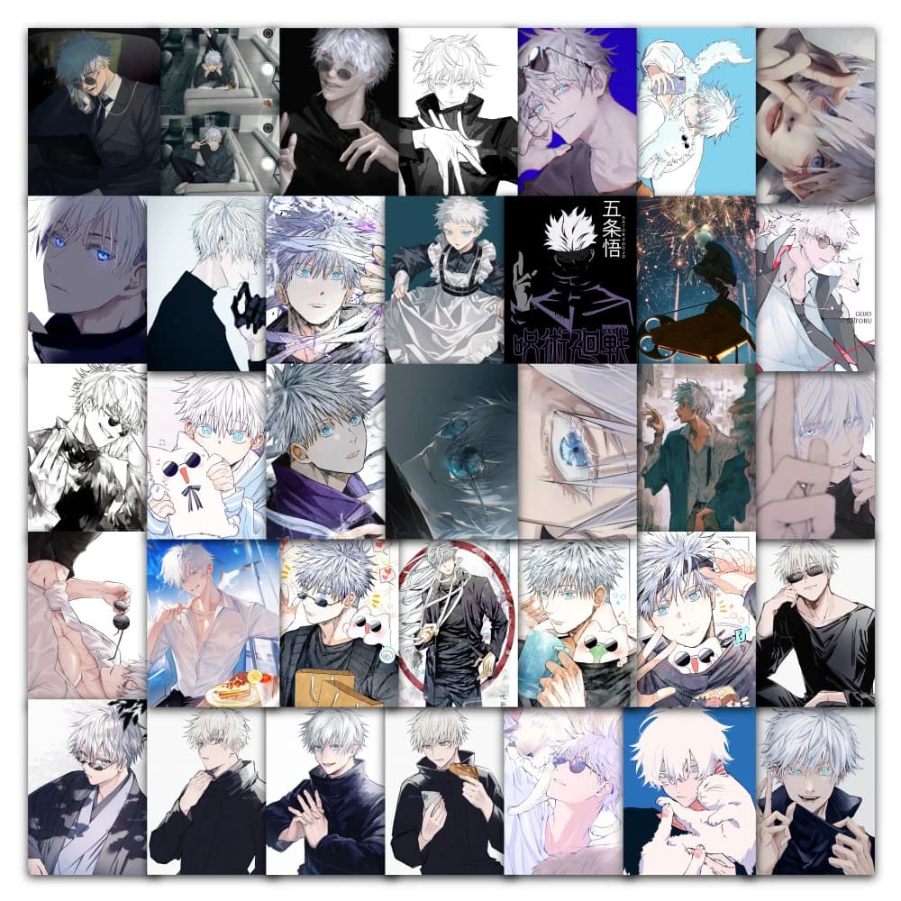 10/30/60pcs Anime Jujutsu Kaisen Adesivi Satoru Gojo Decalcomanie di Skateboard Del Computer Portatile Del Telefono Auto Moto Per Bambini Del Fumetto adesivo giocattoli