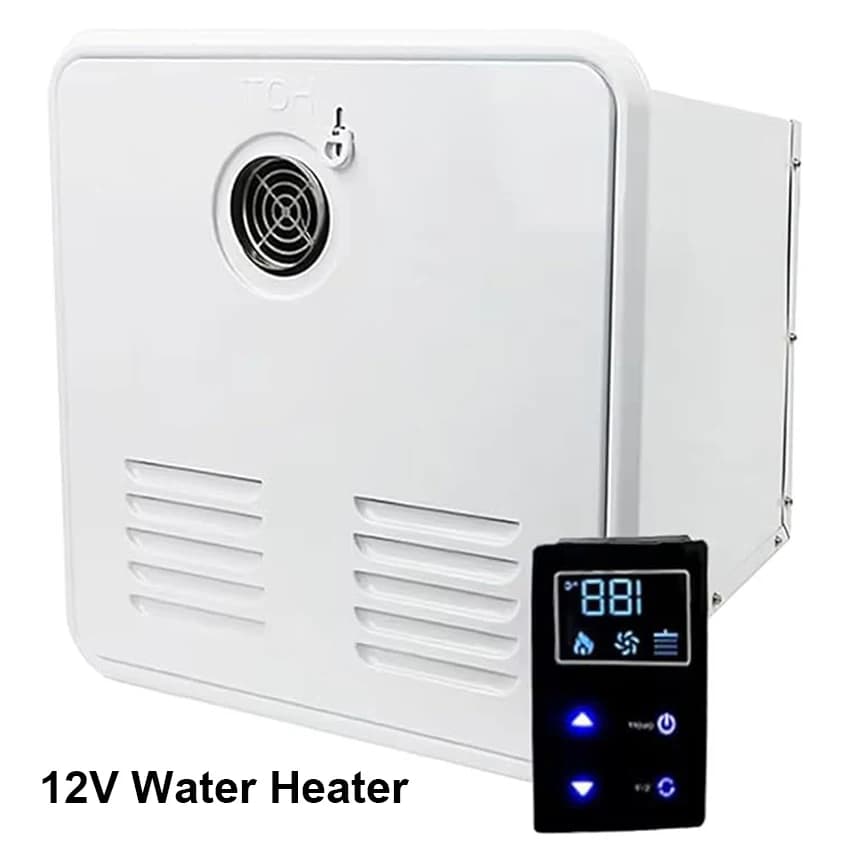 12V Dc Water Heater for Camping RV Car LPG Gas Water Heater RV-Gas 55,000 BTU Propane Instant Water Heater