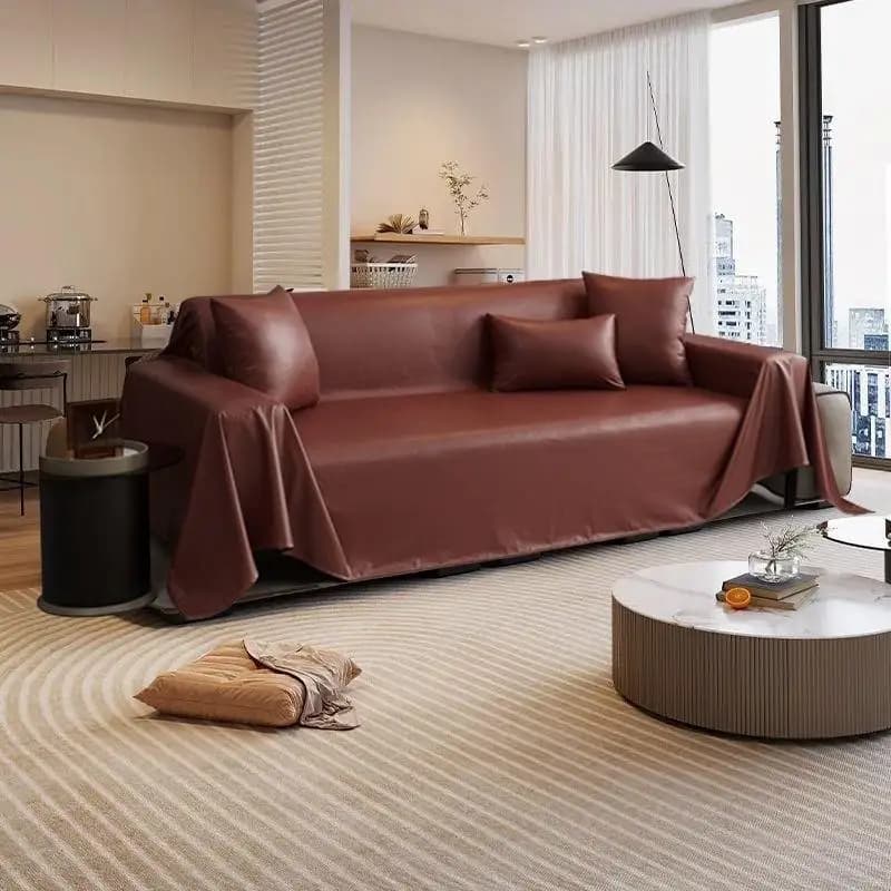 1 pcs Simple Solid Color Sofa Mat Waterproof Non-slip Sofa Cushion Four Seasons Universal Protection Towels Home Decorations