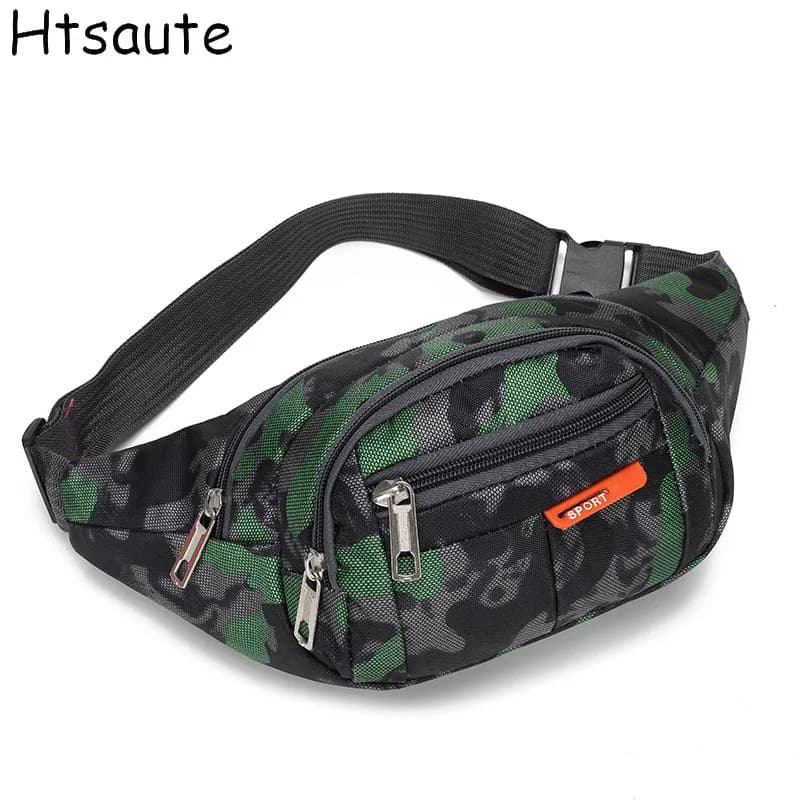 Men's Waist Bag With Print Mymetic Travel Bag Casual Waist Bag For Phone Big Travel Bag For Women's Woven Bag For Banana Hip
