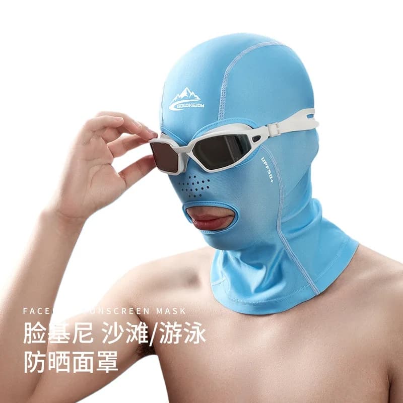 Summer Solar Protection Swim mask Man and woman Beach Face Kini UV Protection Swim head Suit Breathable
