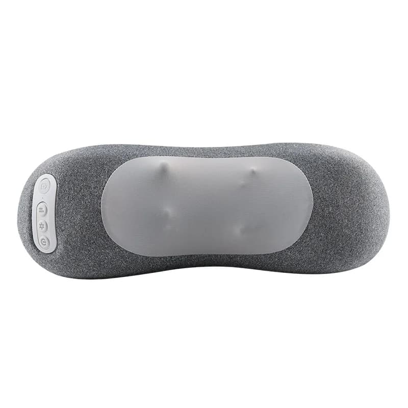 Nuovo cuscino per colonna vertebrale cervicale Tappetino per massaggio ricaricabile portatile multifunzionale Memory Foam Massaggiatore per collo con impacco caldo