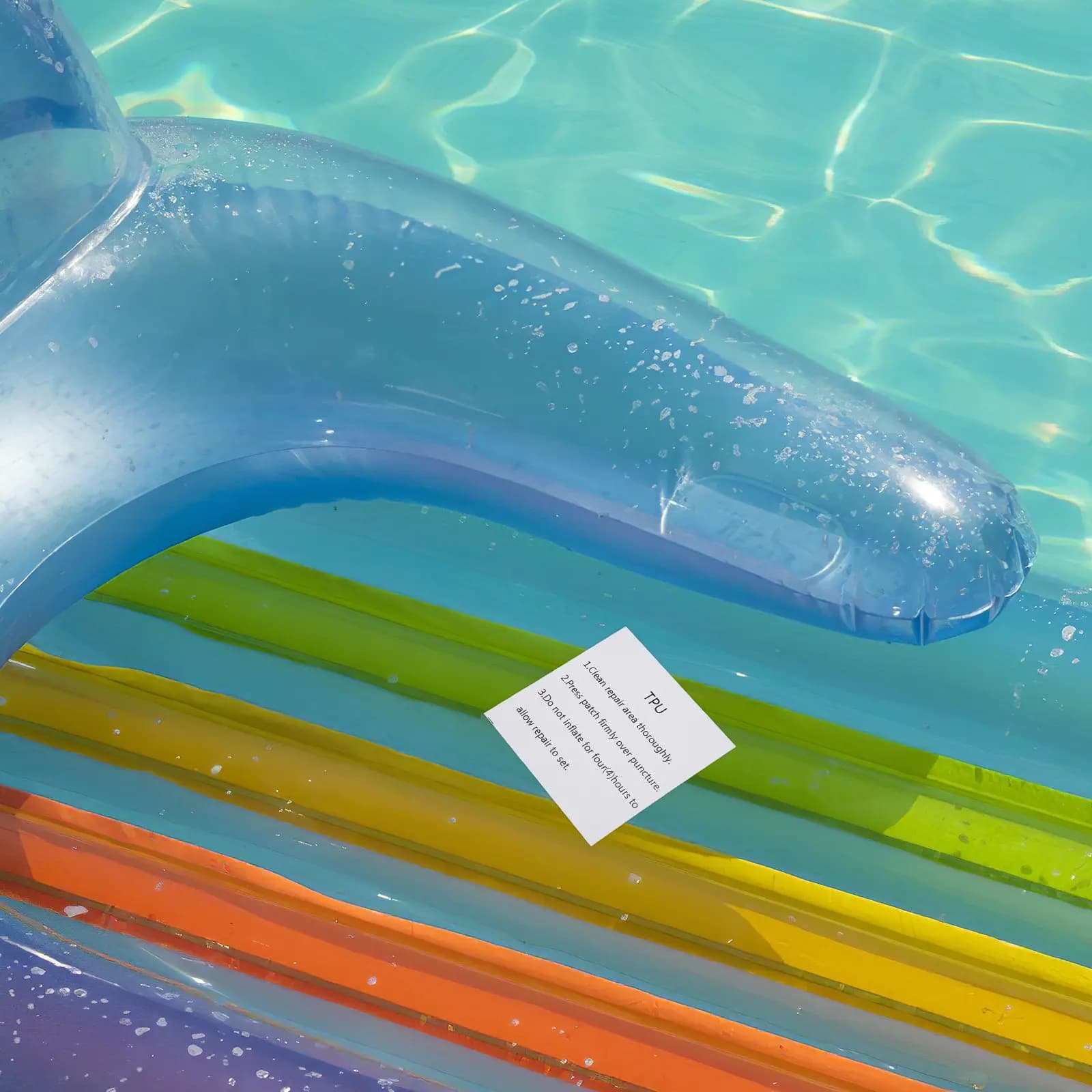 20 Fogli di Nastro Adesivo in Gomma per Riparazione Gonfiabili, Portatile, per Piscine, Materassini, Gommoni e Zattere