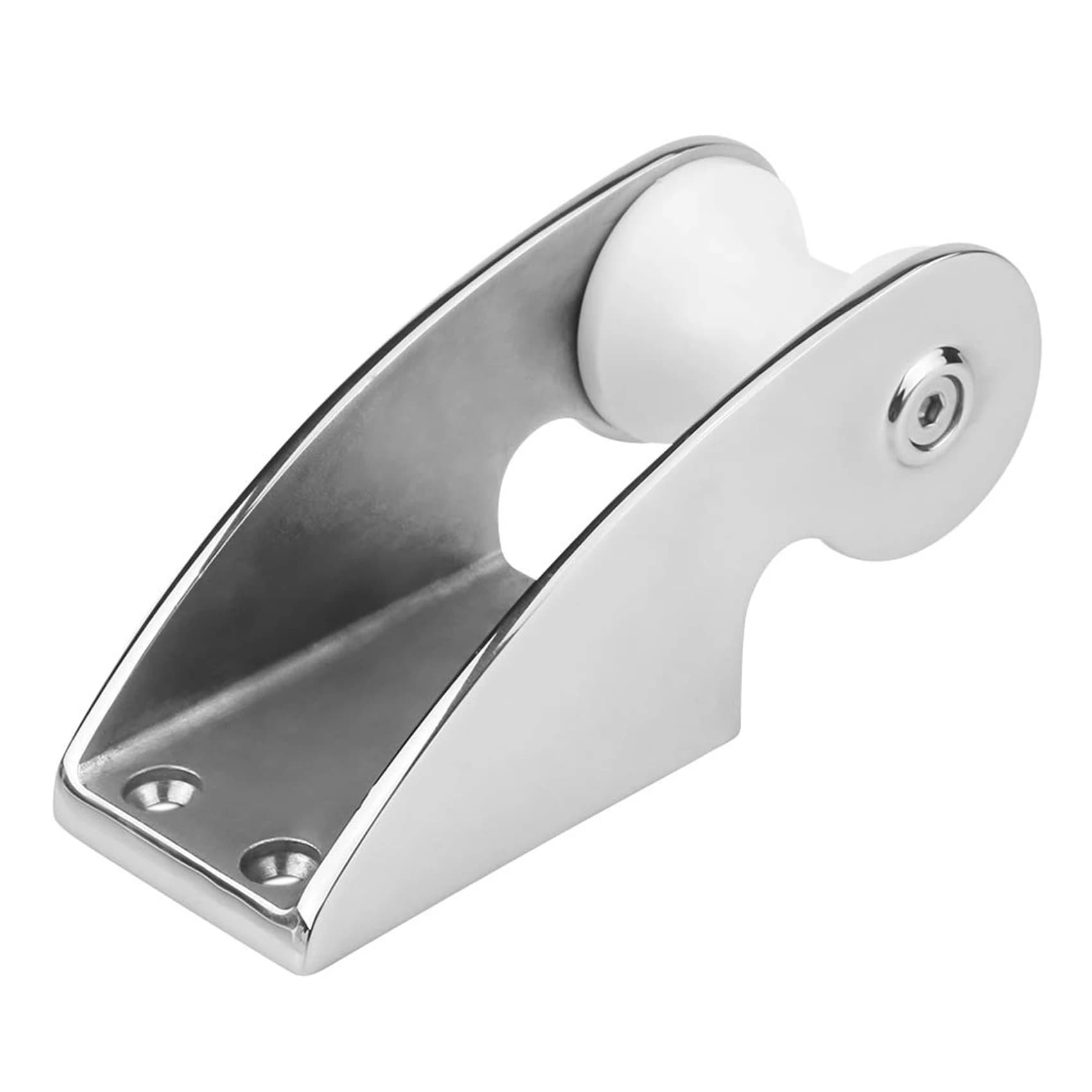 Marine Bow Anchor Roller 316 Stainless Steel Fixed Anchor Marine Boat Yacht Bracket Rubber Roller For Fixed Anchor 6.8X2.6 Inch