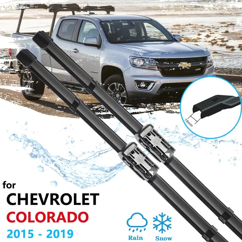 Auto Spazzole Tergicristallo per Chevrolet Colorado 2015 2016 2017 2018 2019 Lunotto Anteriore Parabrezza Parabrezza Rondella Spazzole Accessori