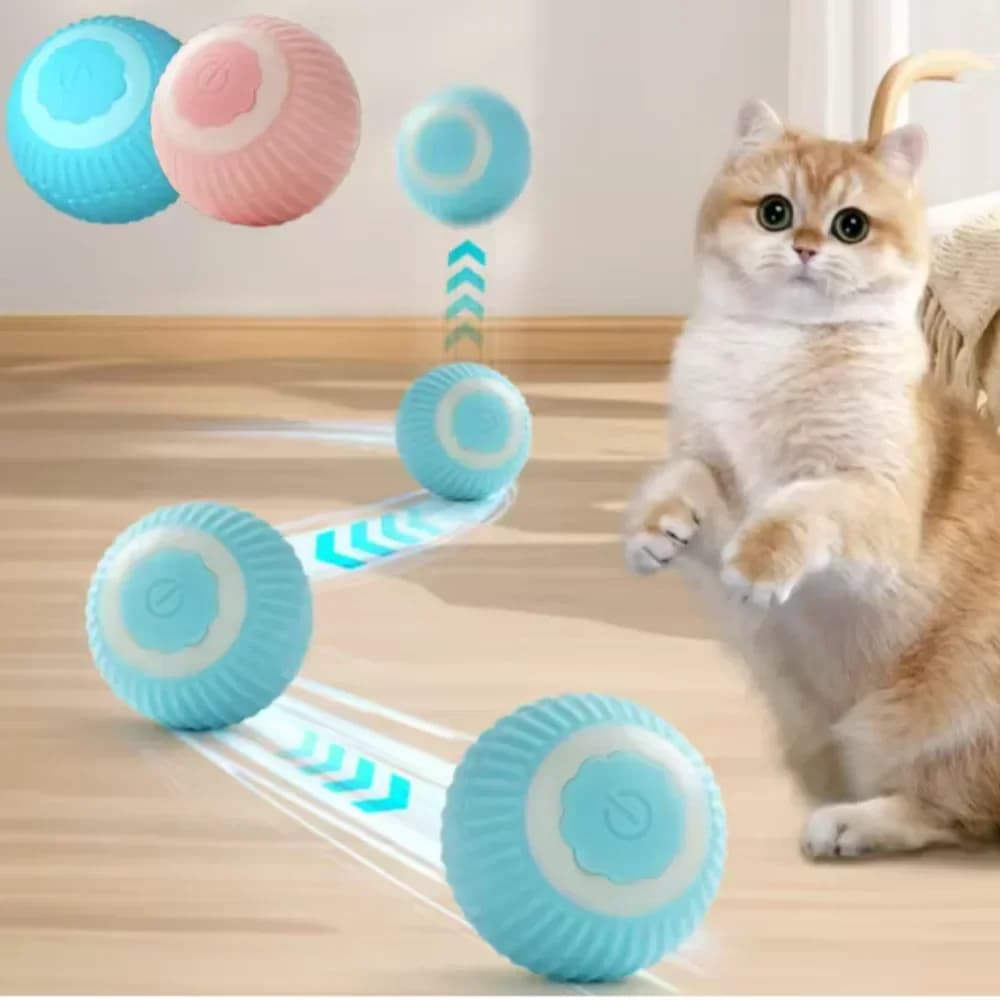 Giocattoli intelligenti per gatti Palla rotante automatica Giocattoli elettrici per gatti interattivi per addestramento di gatti Giocattoli per gattini auto-movimenti per giochi al coperto