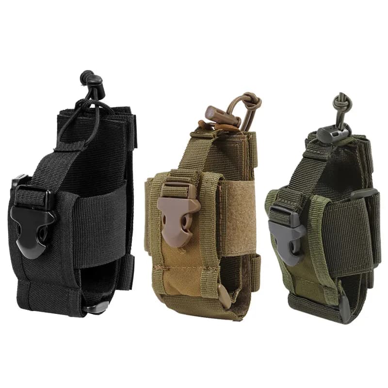 Custodia per radio Custodia per walkie-talkie Marsupio in nylon Borsa da cintura Tasca Accessori per la caccia