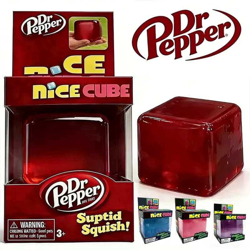 Cubo Antistress Super Morbido e Divertente, Giocattolo Antistress Traslucido Rosso, Senza BPA, Sicuro per Bambini e Adulti
