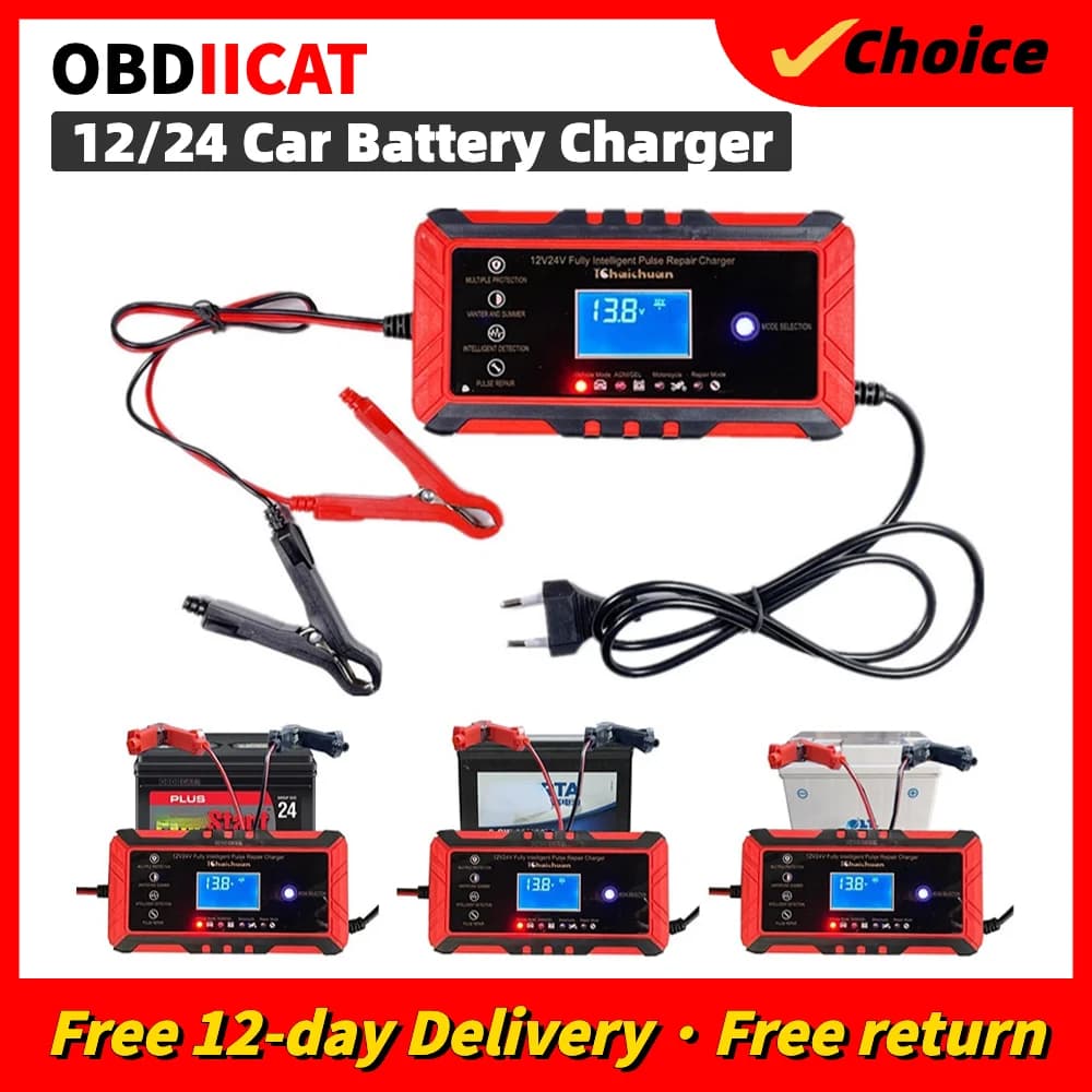 Miglior Kit di strumenti di ricarica rapida per Auto AC 110V-240V AGM GEL WET Lead Acid Repair caricabatteria per Auto intelligente 12V 24V