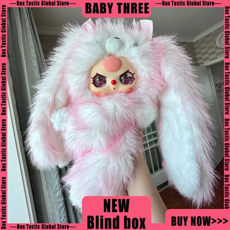 Genuino Baby-Tre Embracing Baby Series Peluche Zaino Cieco Scatola Simpatico Coniglio Zaino Collezione di Bambole Bambola Ragazza Cieca Scatola Regali