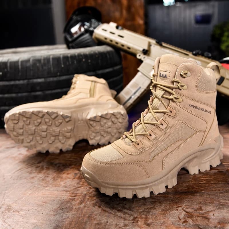 Men's Trekking Shoes Tactical Sports Shoes Men's Waterproof Outdoor Mountain Climbing Shoes Hunting Boots Men's Outdoor Boots
