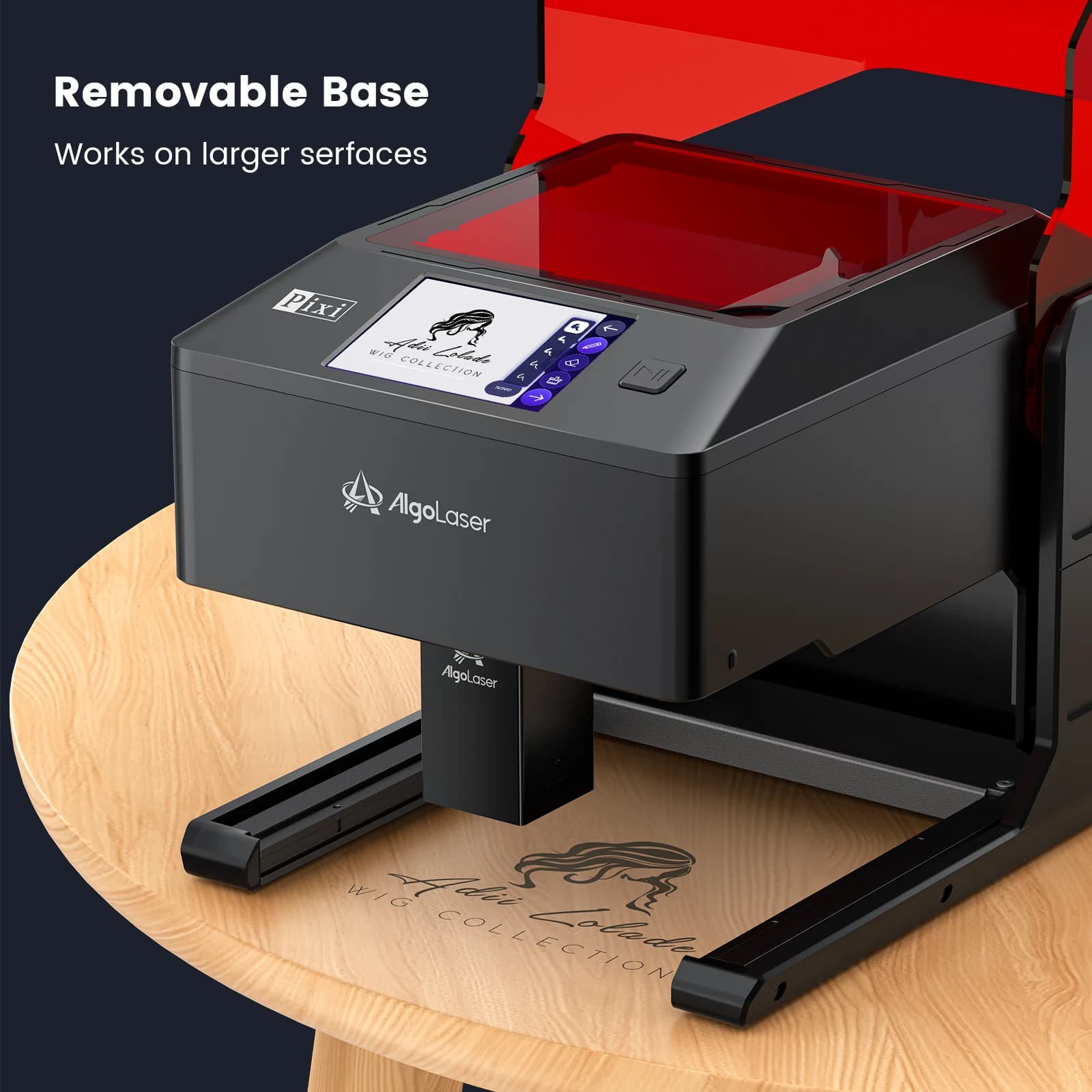 AlgoLaser 5W Laser Engraving Machine for Christmas and Halloween DIY Business Cards Chancellery Wood carving Oval Objects