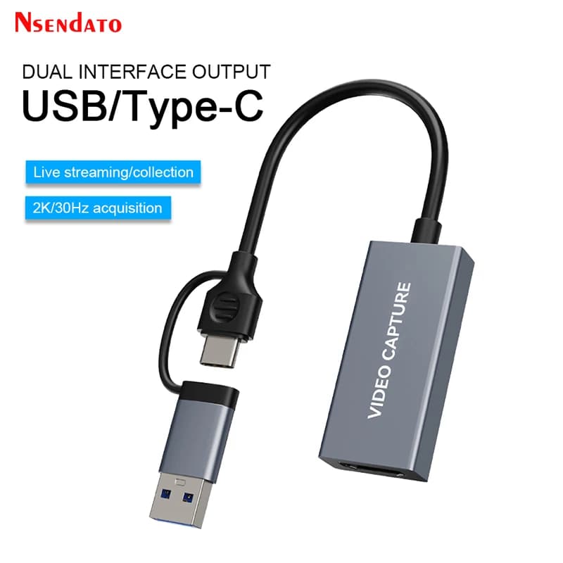 Ezcap370M CamLink U3 Scheda di Acquisizione Video HDMI 4K USB2.0 USB3.0 USB-C Gen 1, Registratore Video per PC, Giochi, DVD, Fotocamera