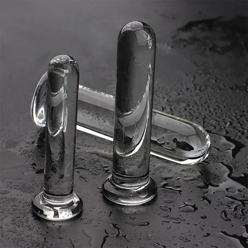3 dimensioni sexy trasparente femminile dildo di vetro masturbazione fallo cristallo bastone di vetro spina anale stimolazione vestibolare giocattoli sexy