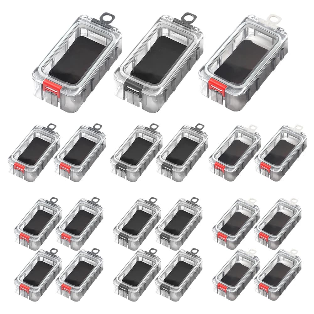 Expandable fishing equipment box Fishing gear box with magnetic function Toolbox for fishing equipment Light fishing accessories