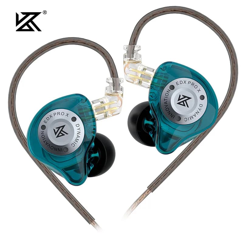 KZ EDX PRO X IEM Auxiliary Dynamic Drive HiFi Sound of deep bass Auxiliary Sports Music Headphones with noise cancellation with detachable cable
